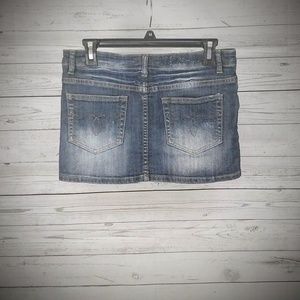 Machine Jean Skirt